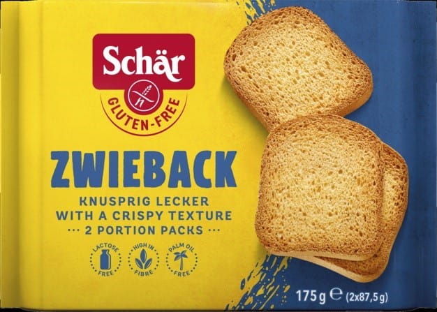 Zwieback - Zwieback bezgl. 175 g SCHÄR - Biolaboratorium
