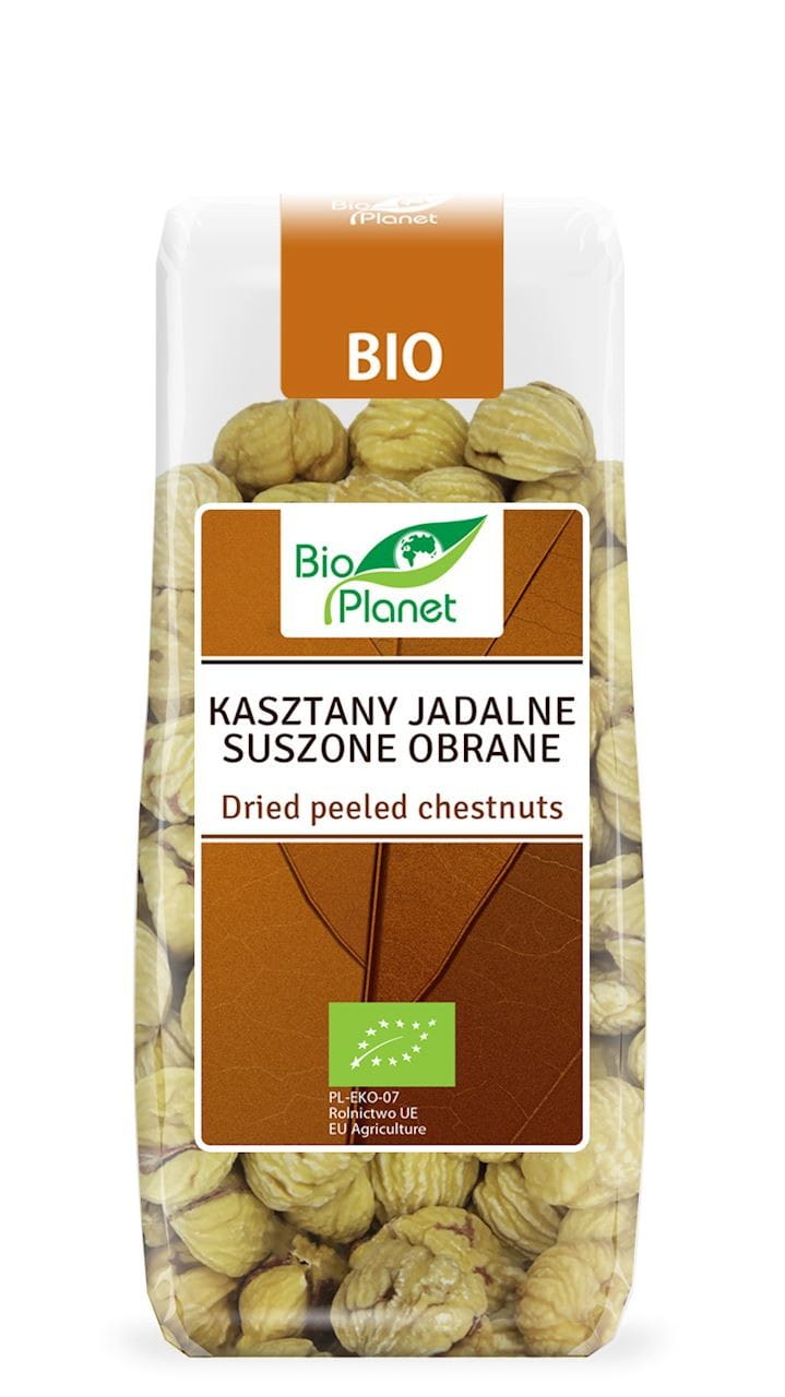 Essbare getrocknete Esskastanien, geschält BIO 200 g - BIO PLANET - Biolaboratorium