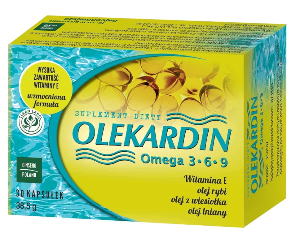 Olekardin - OMEGA 3 - 6 - 9 30 Kapseln GINSENG - Biolaboratorium