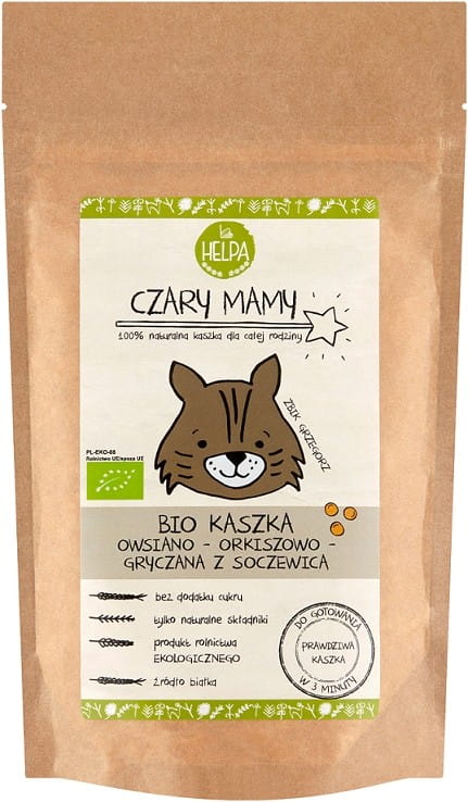 Hafer - Dinkel - Buchweizenbrei mit Linsen BIO 200 g - HELPA - Biolaboratorium