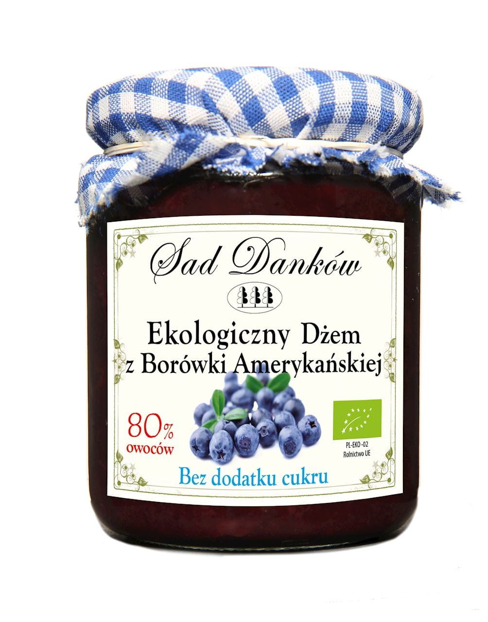 Amerikanische Heidelbeere 80% BIO 260 g - SAD DANKÓW - Biolaboratorium