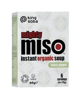 Glutenfreie Instantsuppe mit rotem Miso-Tofu und Ingwer BIO (6 x 10 g) 60 g - KING SOBA - Biolaboratorium