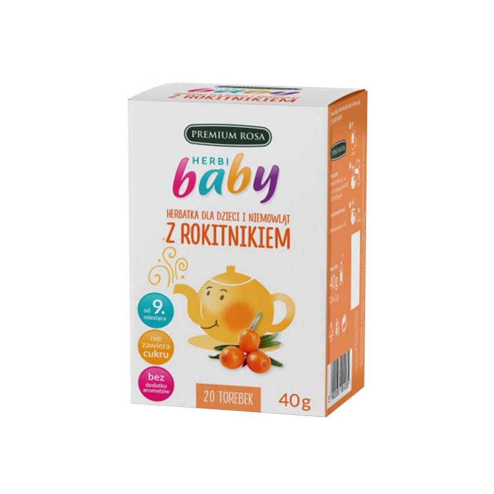 Tee für Kinder und Babys mit Sanddorn 20 Beutel PREMIUM ROSA - Biolaboratorium