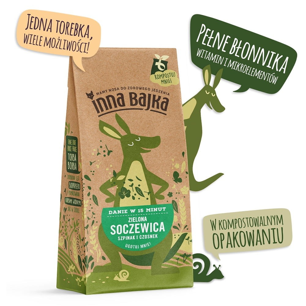 Grüne Linsen mit Spinat und Knoblauch 180 g - ANOTHER TALE - Biolaboratorium