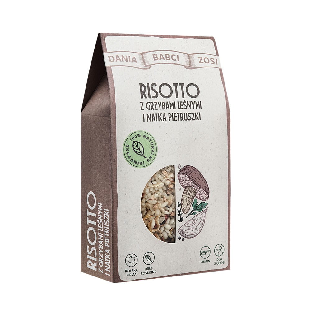 Risotto mit Waldpilzen und Petersilie 180 g - GERICHTE VON GRANDMA ZOSIA - Biolaboratorium