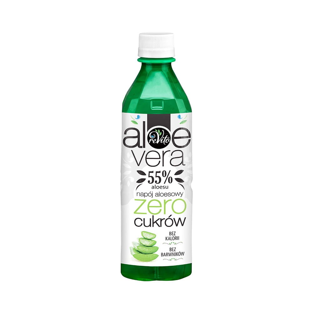 Aloe Vera Getränk ohne Zucker 500 ml - REVITO - Biolaboratorium
