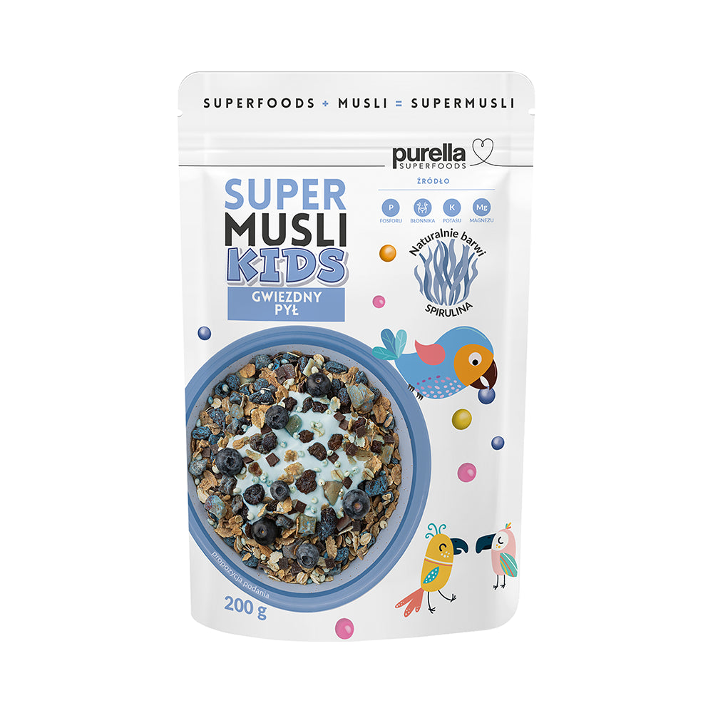 Supermusli Kids Sternenstaub 200 g - PURELLA SUPERFOODS - Biolaboratorium