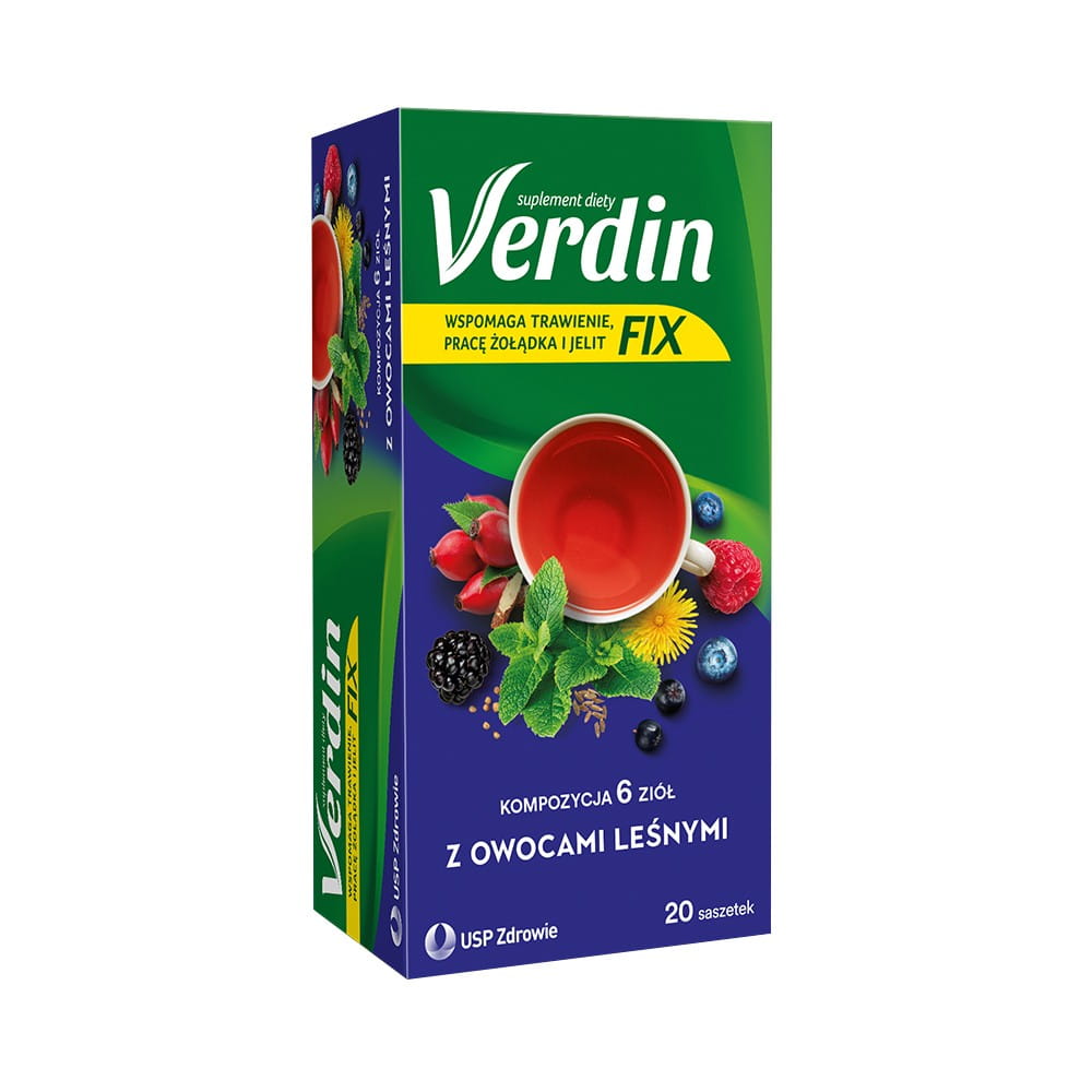 Kräuter mit Waldfrüchten 20 Beutel - VERDIN FIX - Biolaboratorium