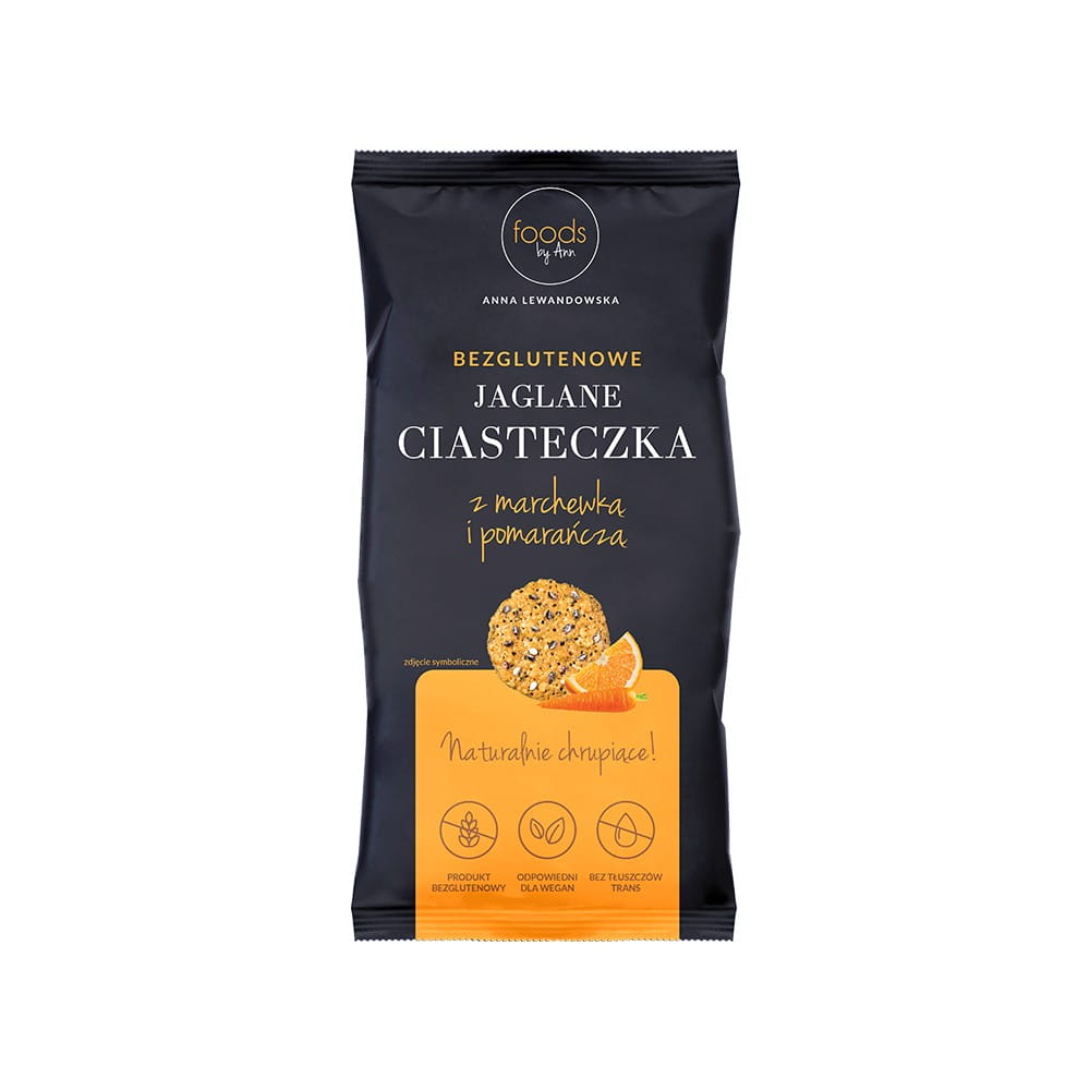 Hirsekekse mit Karotte und Orange 100 g - FOODS BY ANN - Biolaboratorium