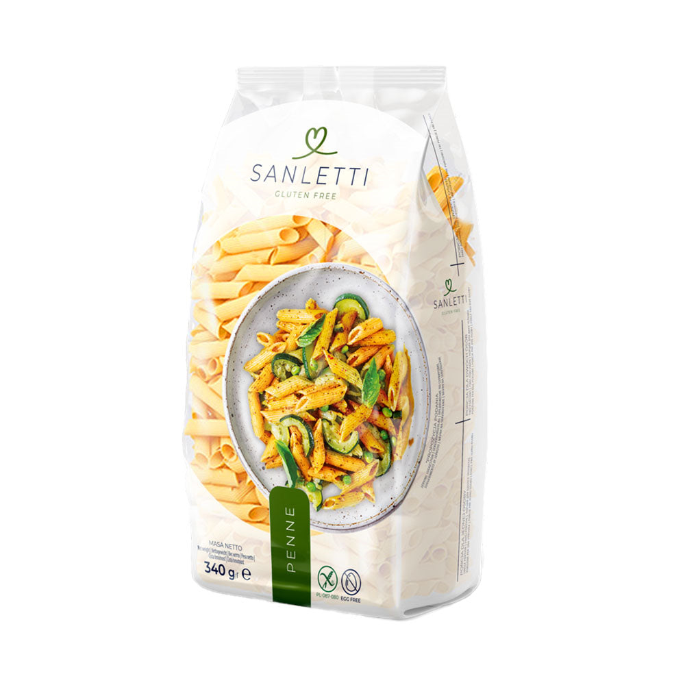 Glutenfreie Penne-Nudeln 340 g - SANLETTI - Biolaboratorium