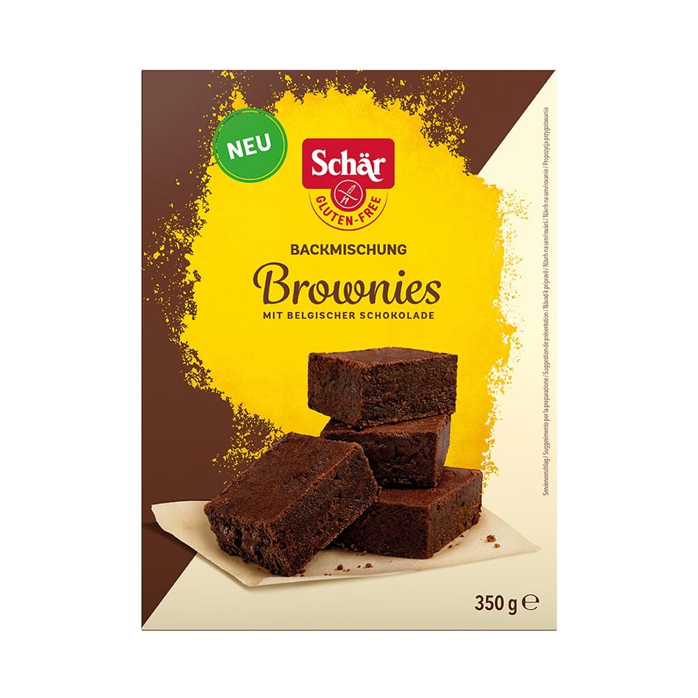Glutenfreie Brownies Backmischung 350 g - SCHÄR - Biolaboratorium