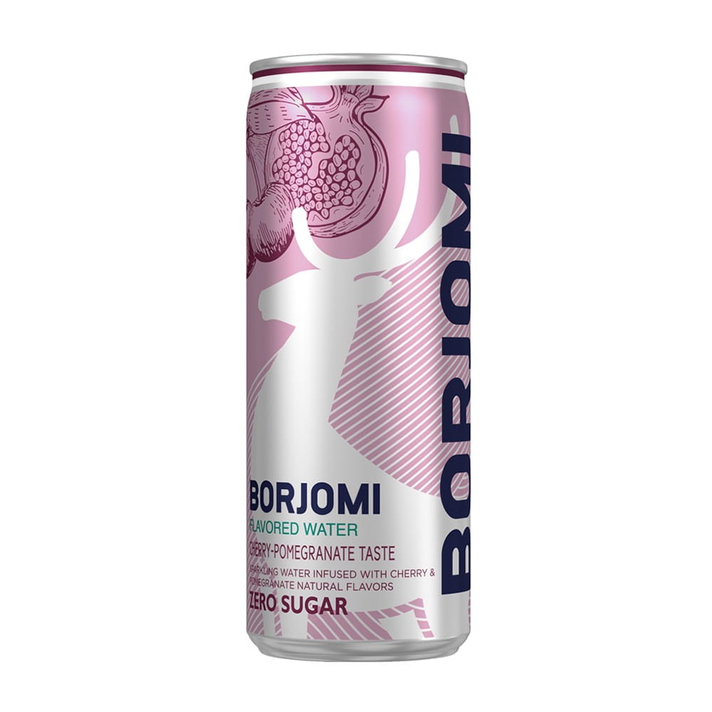Getränk mit Kirsch- und Granatapfelgeschmack, 330 ml Dose - BORJOMI - Biolaboratorium