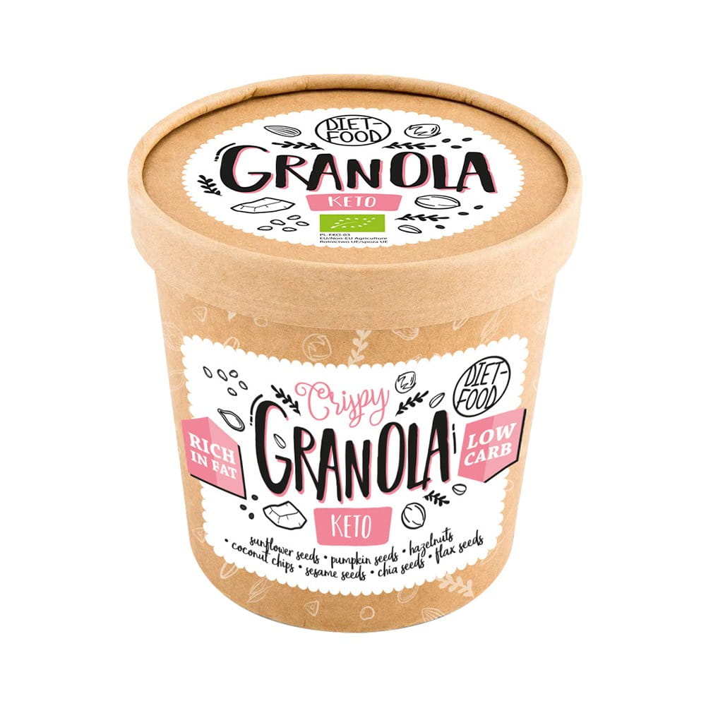 Granola keto BIO 70 g - DIÄTFOOD - Biolaboratorium