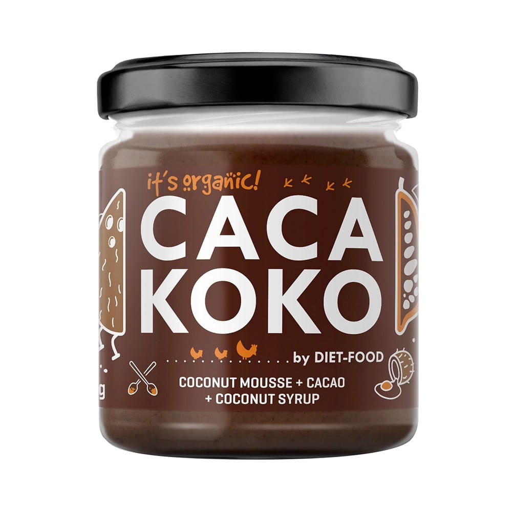 Kokoscreme mit Kakao cacakoko BIO 200 g - DIETFOOD - Biolaboratorium