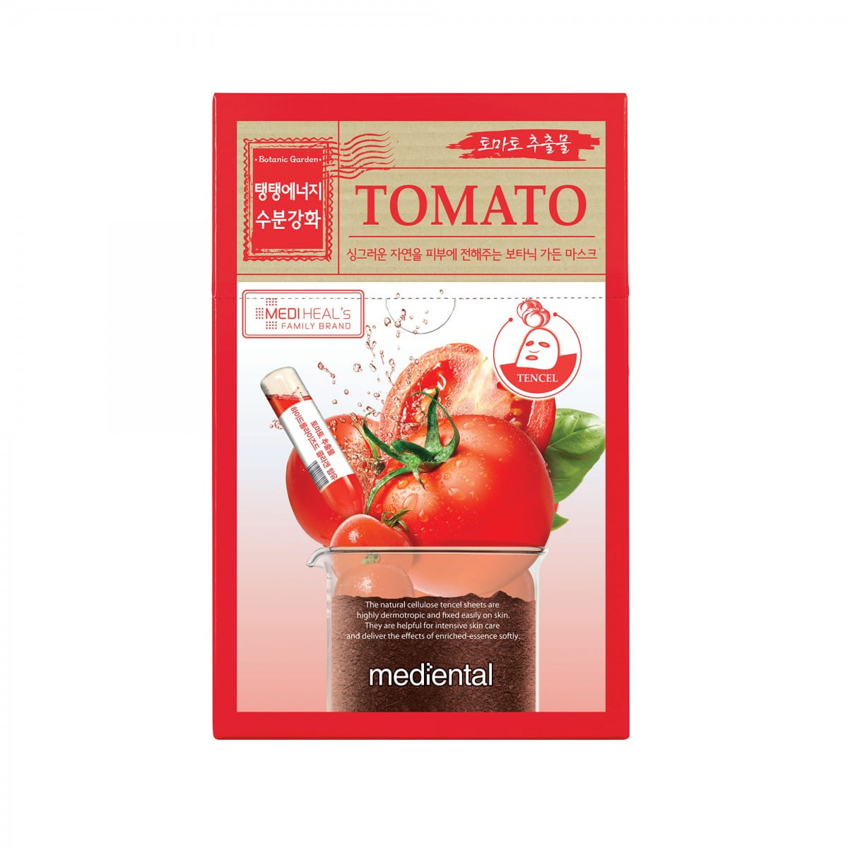 Gesichtsmaske mit feuchtigkeitsspendenden und straffenden Tomaten 23 ml - MEDIHEAL - Biolaboratorium