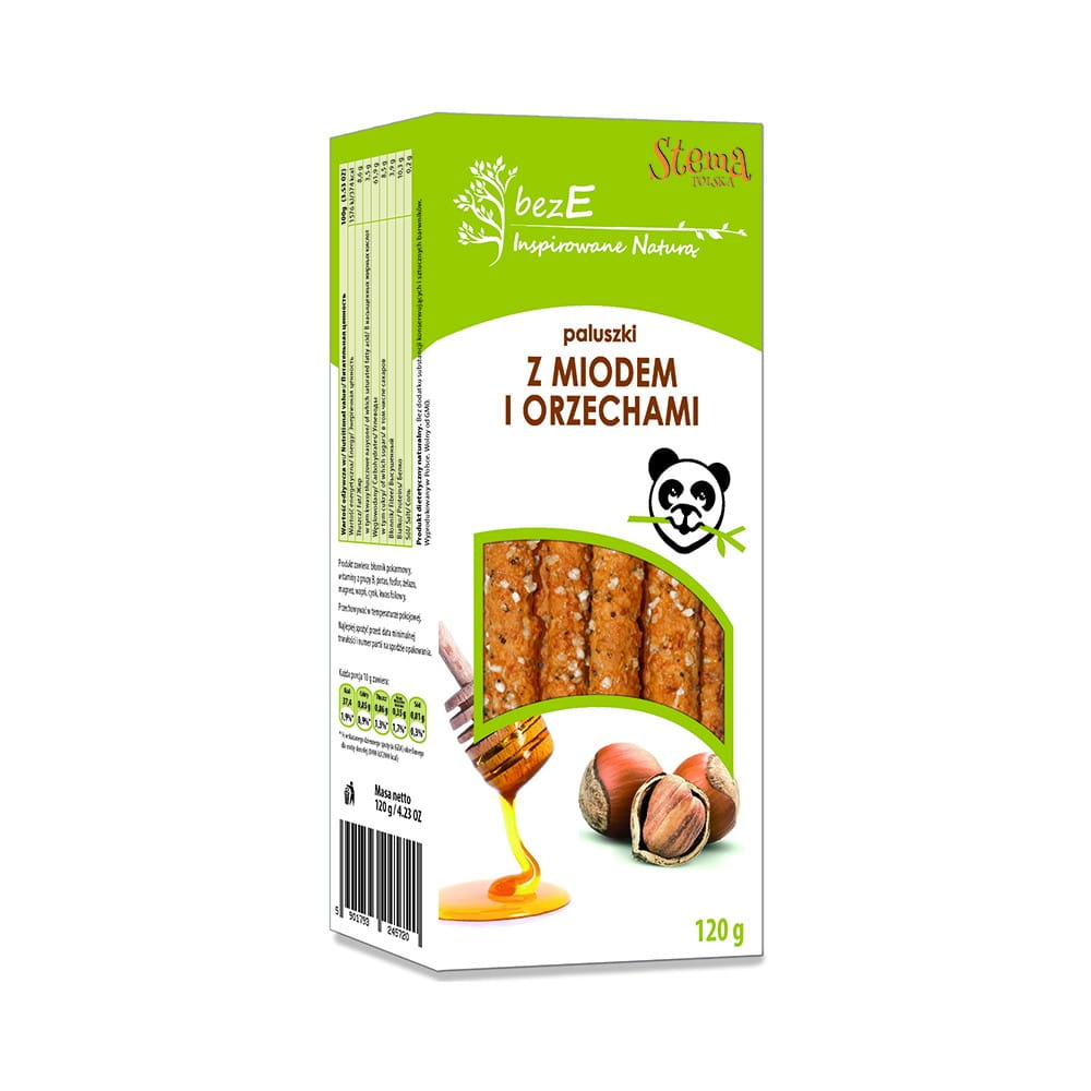 Grissini mit Honig und Nüssen 120 g - STEMA - Biolaboratorium