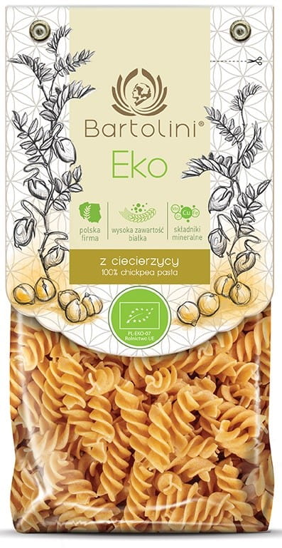 Pasta (Kichererbsen) BIO Twist 250 g - BARTOLINI - Biolaboratorium