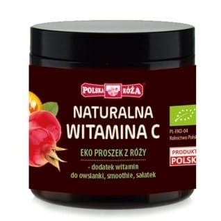 ROSENPULVER BIO (NATÜRLICHES VITAMIN C) 55 g - POLNISCHE ROSE - Biolaboratorium