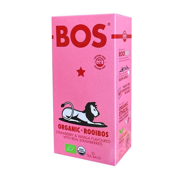 ROOIBOSTEE MIT ERDBEER-VANILLE-GESCHMACK BIO (20 x 2,5 g) 50 g - BOS - Biolaboratorium