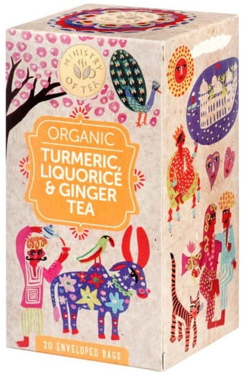 BIO TEE MIT KIRSCHE, LIKRESSE UND INGWER (20 x 1,75 g) 35 g - MINISTERIUM FÜR TEE - Biolaboratorium