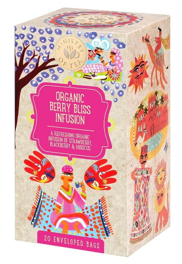 ERDBEER-BEEREN-TEE MIT HIBISKUS (BERRY BLISS INFUSION) BIO (20 x 1,5 g) 30 g - MINISTRY OF TEA - Biolaboratorium