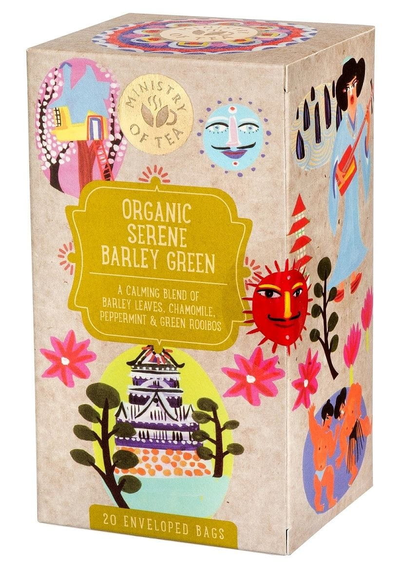 ROOIBOS GRÜNER TEE MIT GERSTENGRAS (SERENE GERSTE GRÜN) BIO (20 x 1,7 g) 34 g - MINISTRY OF TEA - Biolaboratorium