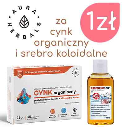 Organisches Zink + Gel ARGENTUM 200 AURA HERBALS - Biolaboratorium