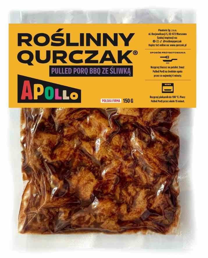 Apollo Vegetable Qurczak® Pulled PorQ BBQ mit Pflaume 150g - Biolaboratorium