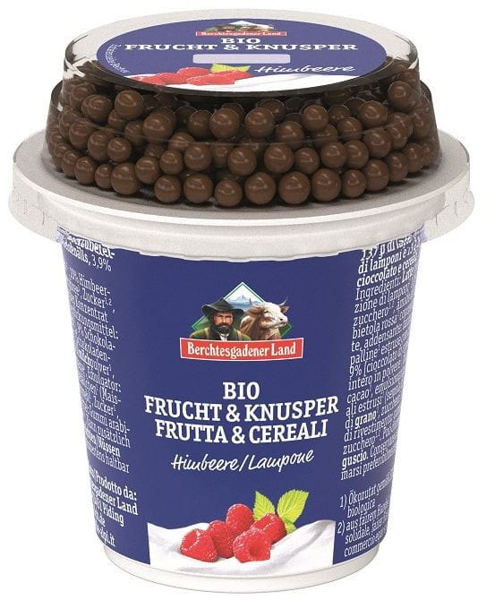 HIMBEERJOGHURT MIT SCHOKOLADENKUGELN BIO 150 g - BERCHTESGADENER LAND - Biolaboratorium