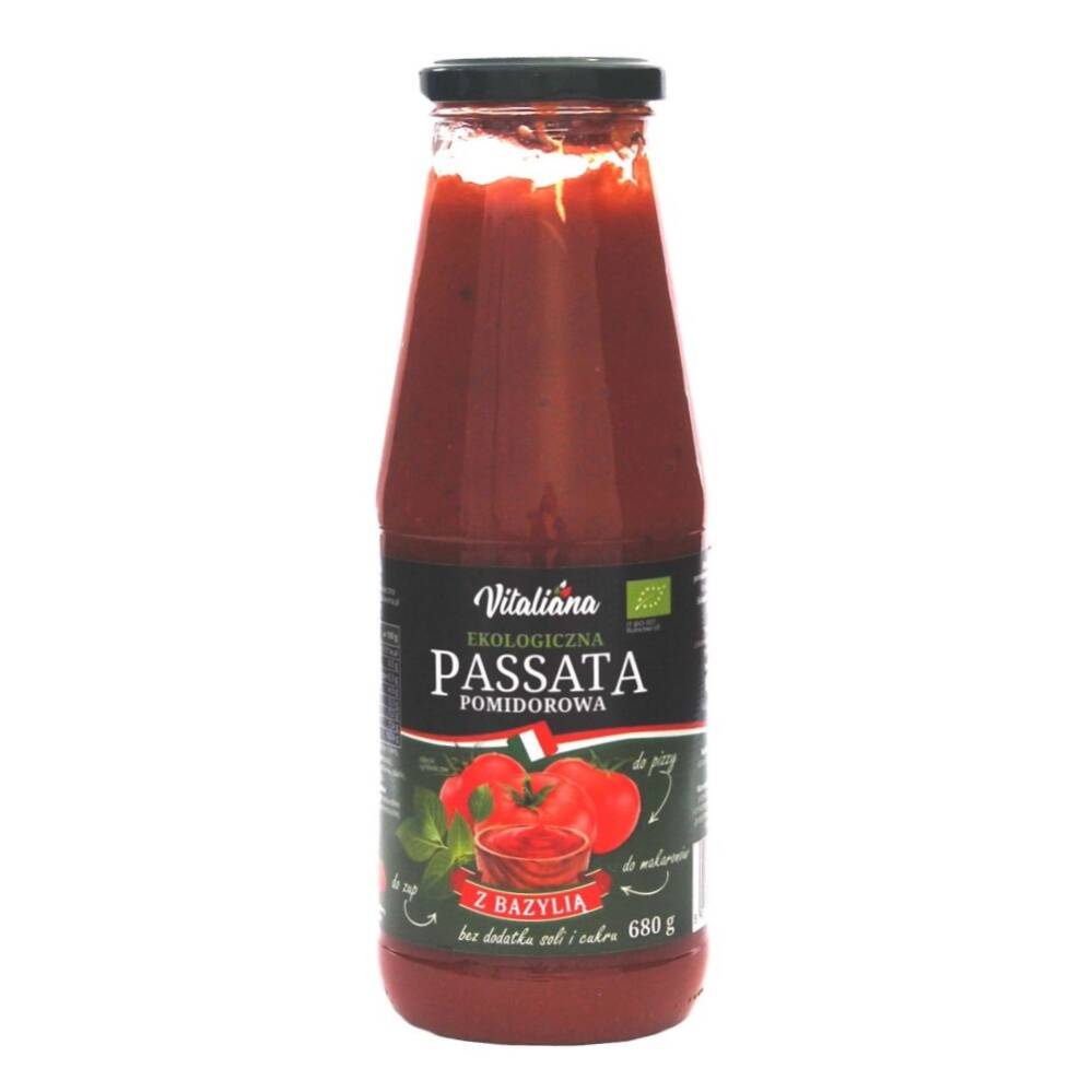 Tomatenpassata mit Basilikum Bio 680 g - NaturAvena - Biolaboratorium