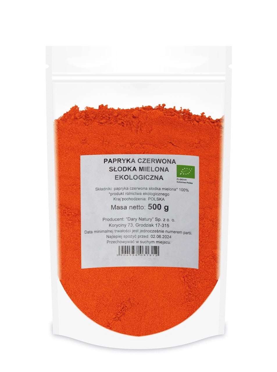 ROTE PAPRIKA, GEMAHLEN BIO 500 g - HORECA (GESCHENKE DER NATUR) - Biolaboratorium