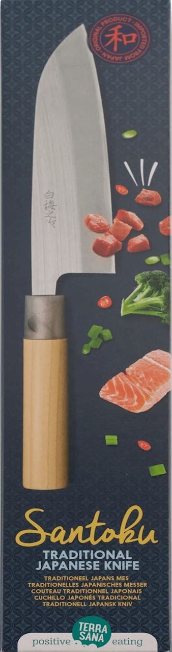 TRADITIONELLES JAPANISCHES MESSER SANTOKU UNIVERSAL 1 St. (250 g) - TERRASANA - Biolaboratorium