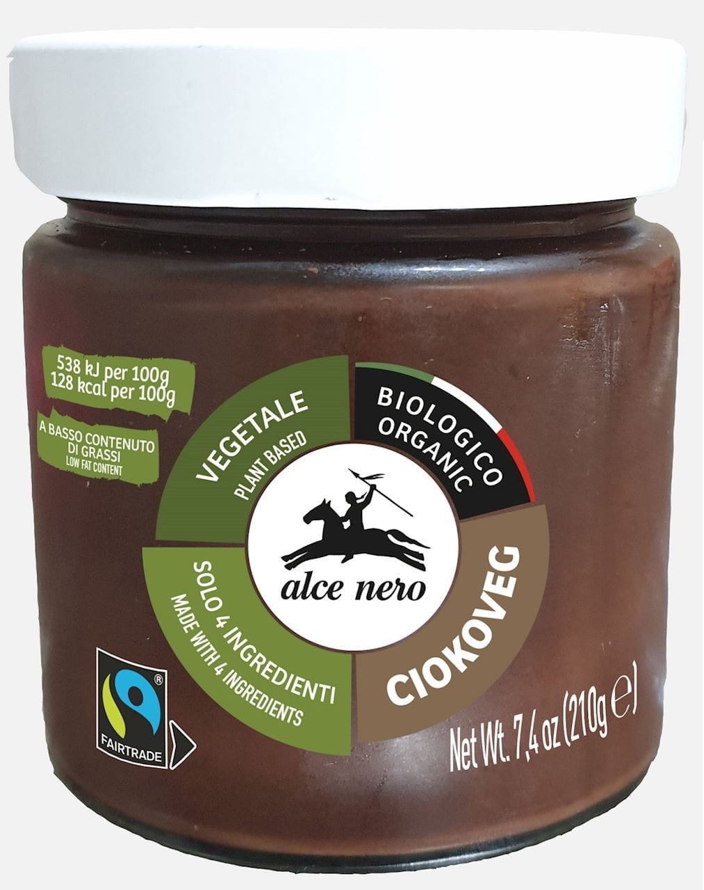 ROTE BOHNENCREME KAKAO FAIR TRADE BIO 210 g - ALCE NERO - Biolaboratorium