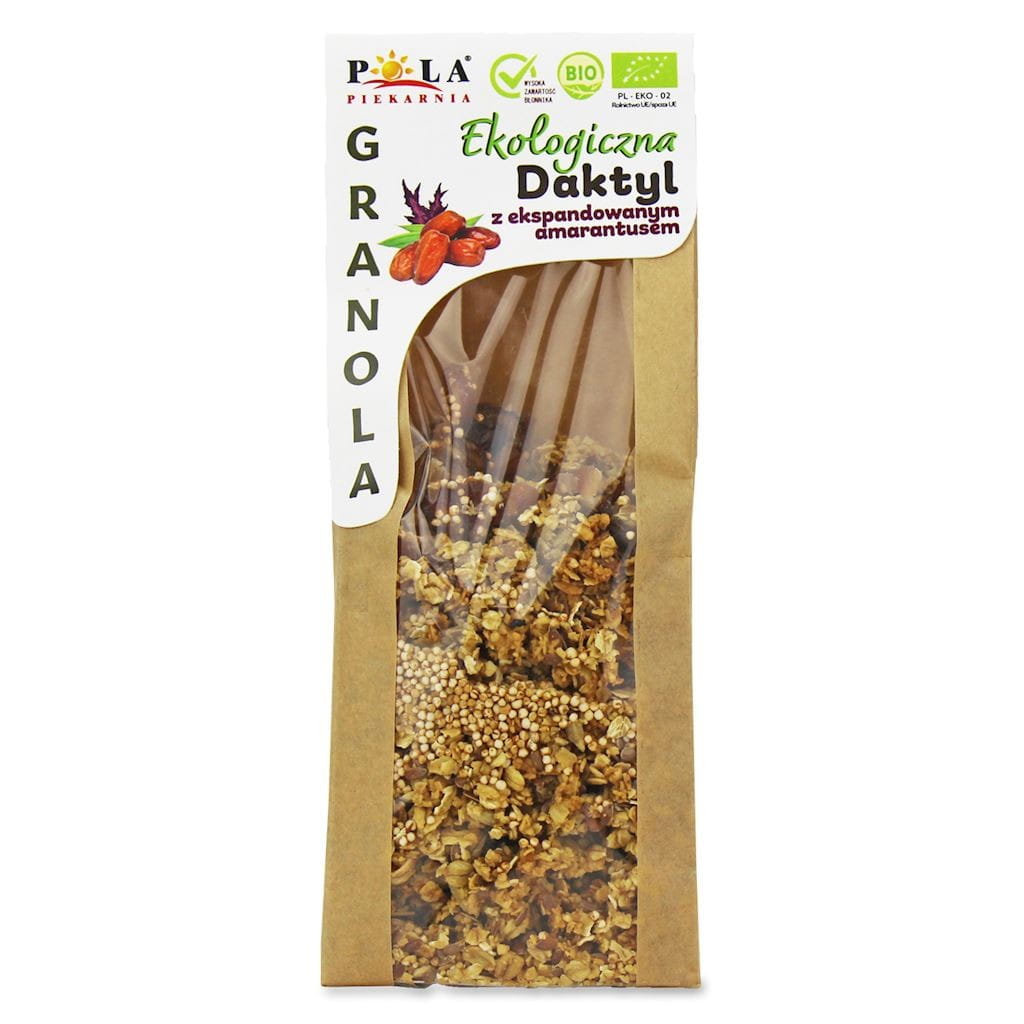 GRANOLA DAKTYL - EXPANDIERTER AMARANTUS OHNE ZUCKERZUSATZ BIO 200 g - POLA BAKERY - Biolaboratorium