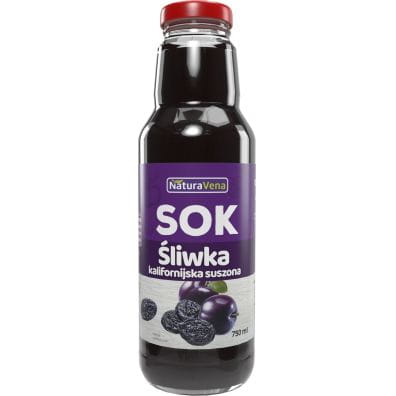 GETROCKNETER KALIFORNISCHER PFLAUMENSAFT 750ML - NATURAVENA - Biolaboratorium