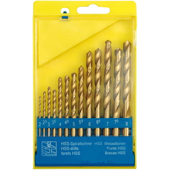 Titan-Metallbohrer 13-teilig 2-8 mm
