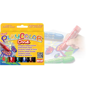 Tempera-Farbstift 6 Farben PlayColor