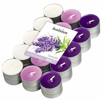 Aroma-Teelichter 30 Stück Lavendel Bolsius