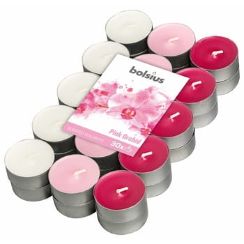 Aroma-Teelichter 30 Stk. Orchidee Bolsius