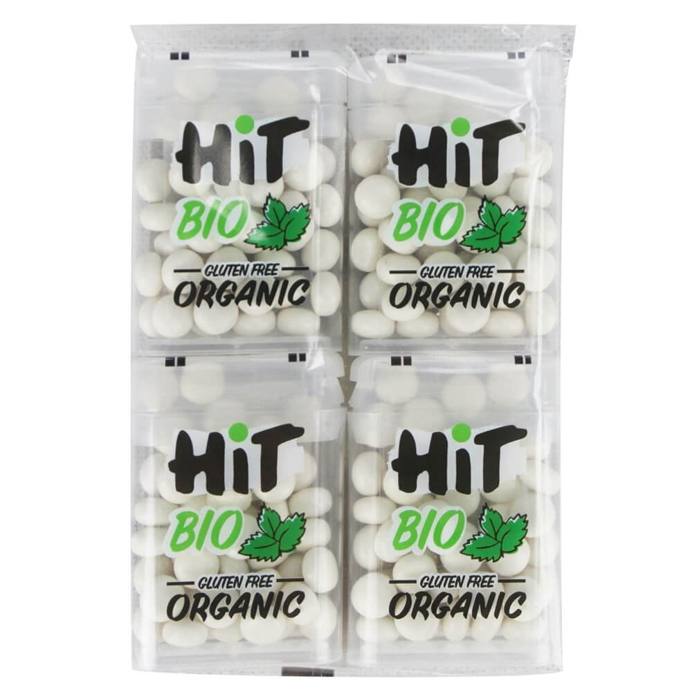 Glutenfreie Dragees mit Minzgeschmack BIO 4 x 15 g - HIT