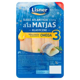LISNER HERINGSFILETS A'LA MATJAS IN ÖL 220 G