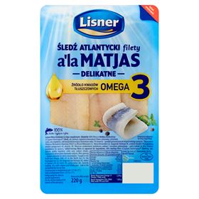 LISNER ATLANTISCHE HERINGSFILETS A'LA MATJAS ZART 220 G