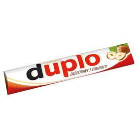 DUPLO-WAFFEL MIT NUSSFÜLLUNG, ÜBERZOGEN MIT VOLLSCHOKOLADE 18,2 G 40 STÜCK