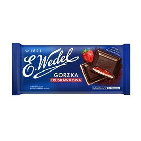 E.WEDEL BITTERSCHOKOLADE ERDBEERE 100 G 20 STK