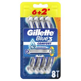 GILLETTE BLUE3 HERREN EINWEG 6 + 2 STÜCK