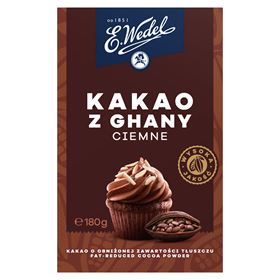 E.WEDEL DUNKLER KAKAO AUS GHANA 180 G 10 STK