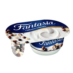 FANTASIA CREME-JOGURT MIT MüSliKUGELN IN SCHOKOLADE 100 G 12 STÜCK