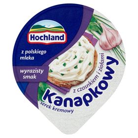 HOCHLAND FRISCHKÄSE-SANDWICH MIT KNOBLAUCH UND KRÄUTERN 130 G 8 STÜCK