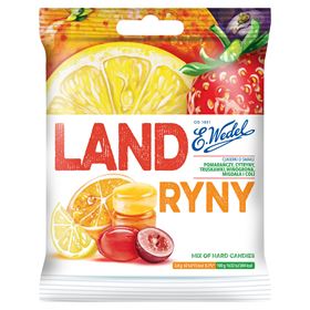 E.WEDEL SÜßIGKEITEN-AROMEN MIT ORANGENGESCHMACK ZITRONE ERDBEERE TRAUBE MANDEL UND COLA 90 G 16 STÜCK