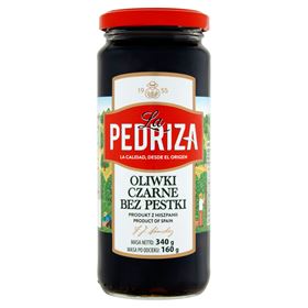 LA PEDRIZA SCHWARZE OLIVEN OHNE KERN 340 G 12 STÜCK